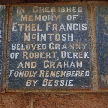 MCINTOSH Ethel Francis