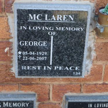 MCLAREN George 1929-2007