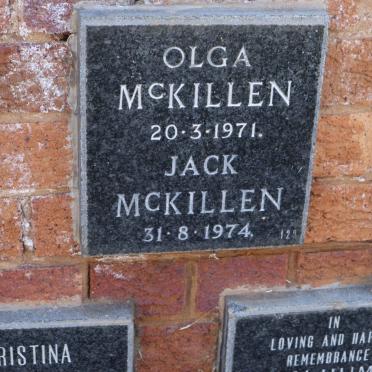 MCKILLEN Jack -1974 &amp; Olga -1971