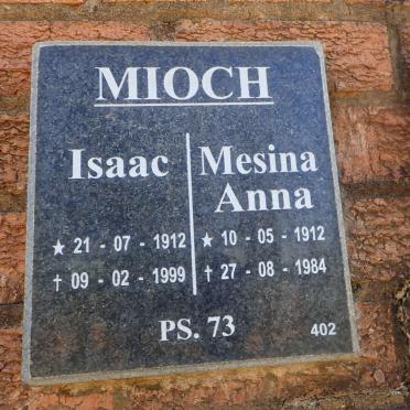 MIOCH Isaac 1912-1999 &amp; Mesina Anna1912-1984