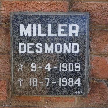 MILLER Desmond 1909-1984