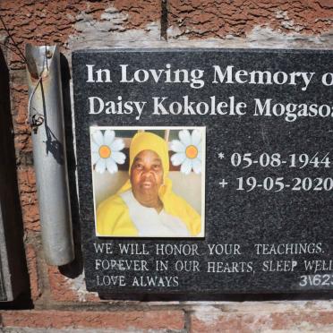 MOGASOA Daisy Kokokele 1944-2020