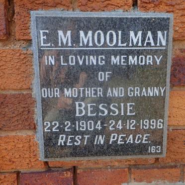 MOOLMAN E.M. 1904-1996
