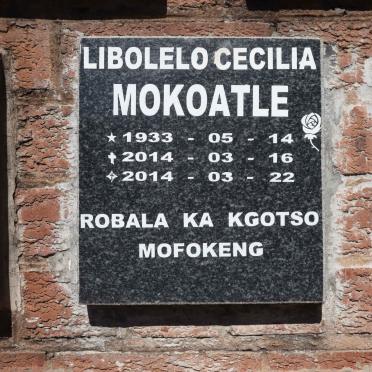 MOKOATLE Libolelo Cecilia 1933-2014