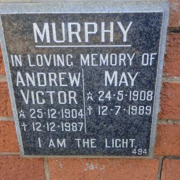 MURPHY Andrew Victor 1904-1987 &amp; May 1908-1989