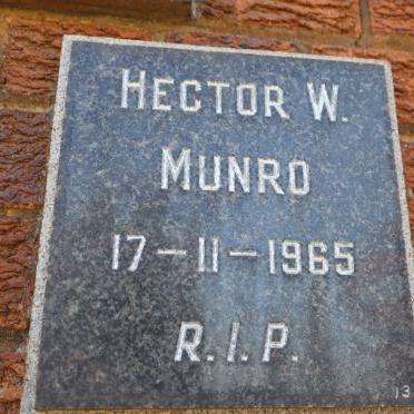 MUNRO Hector W. -1965