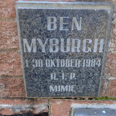 MYBURGH Ben -1984