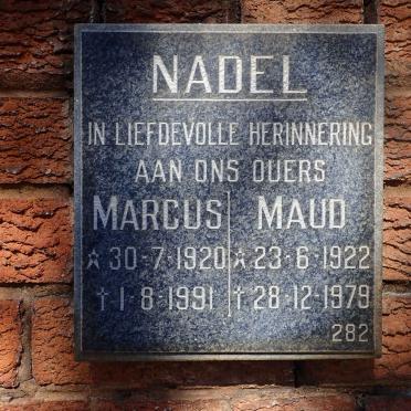 NADEL Marcus 1920-1991 &amp; Maud 1922-1979