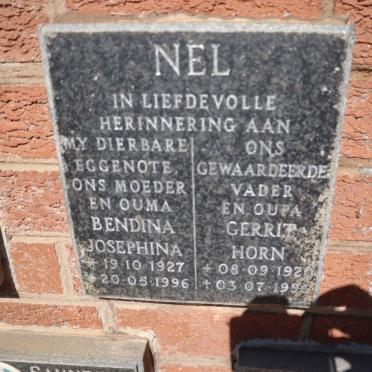 NEL Gerrit Horn 1920-1996 &amp; Bendina Josephina 1927-19996