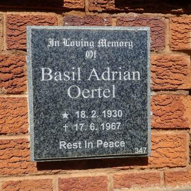 OERTEL Basil Adrian 1930-1967