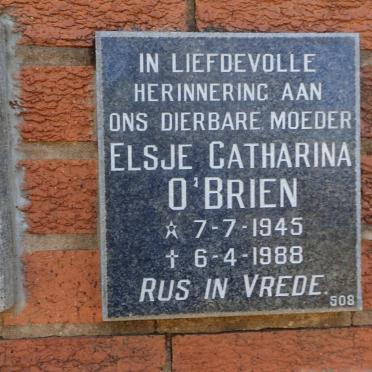 O'BRIEN Elsje Catharina 1945-1988