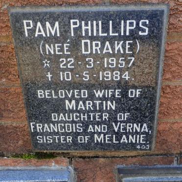 PHILLIPS Pam nee DRAKE 1957-1984