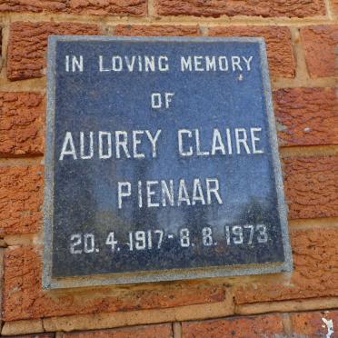 PIENAAR Audrey Claire 1917-1973