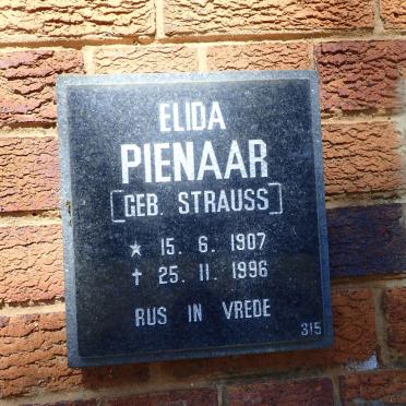 PIENAAR Elida nee STRAUSS 1907-1996