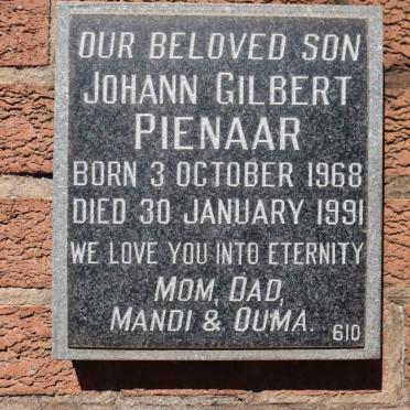 PIENAAR Johann Gilbert 1968-1991