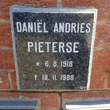 PIETERSE Daniël Andries 1918-1988