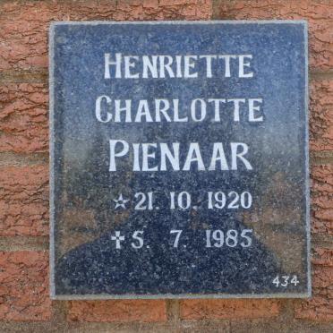 PIENAAR Henriette Charlotte 1920-1985