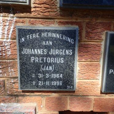 PRETORIUS Johannes Jurgens 1964-1996