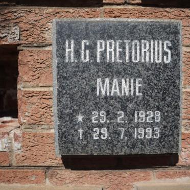 PRETORIUS H.G. 1928-1993