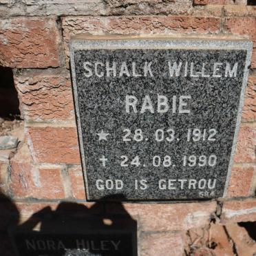RABIE Schalk Willem 1912-1990