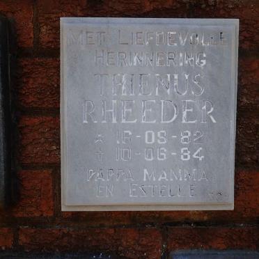 RHEEDER Thienus 1982-1984