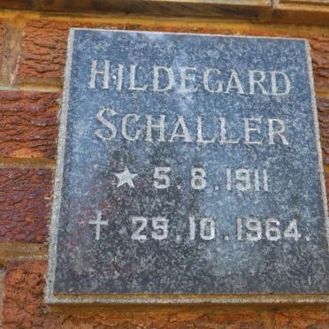 SCHALLER Hildegard 1911-1964