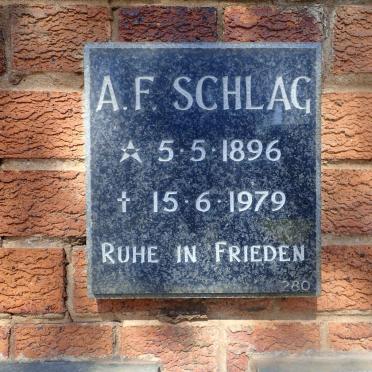 SCHLAG A.F. 1896-1979