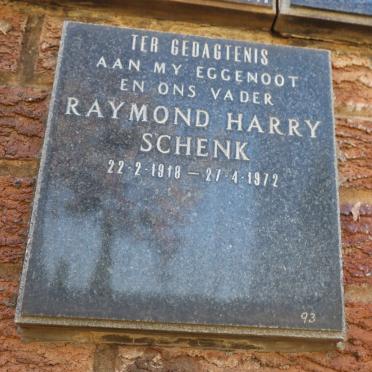 SCHENK Raymond Harry 1918-1972