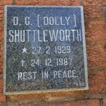 SHUTTLEWORTH D.G. 1929-1987