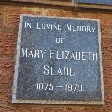 SLADE Mary Elizabeth 1875-1970