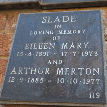 SLADE Arthur Merton 1885-1977 &amp; Eileen Mary 1891-1973