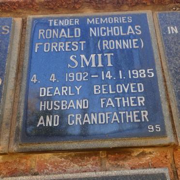 SMIT Ronald Nicholas Forrest 1902-1985