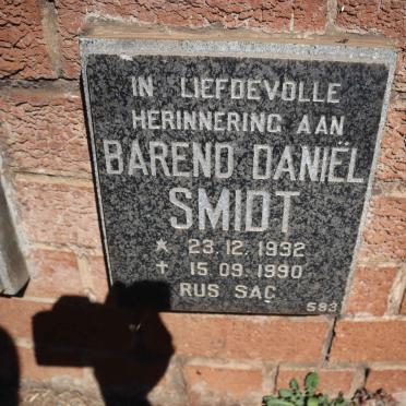 SMIDT Barend Daniel 1932-1990