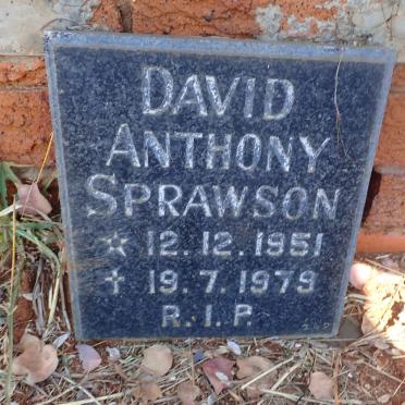 SPRAWSON David Anthony 1951-1979