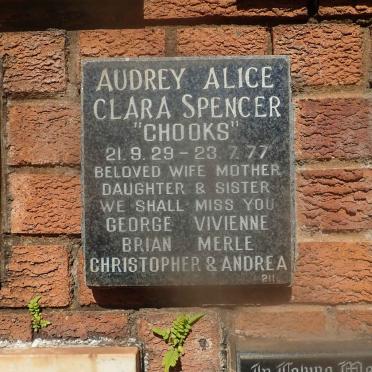 SPENCER Audrey Alice Clara 1929-1977