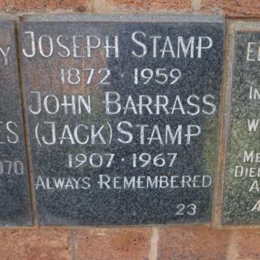 STAMP Joseph 1872-1959 :: STAMP John Barrass 1907-1967