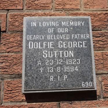 SUTTON Dolfie George 1923-1994