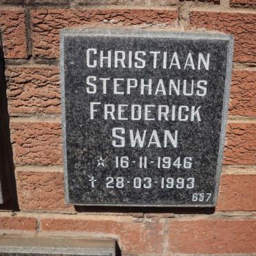 SWAN Christiaan Stephanus Frederick 1946-1993