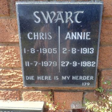 SWART Chris 1905-1979 &amp; Annie 1913-1982