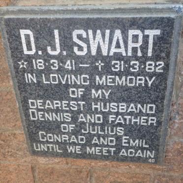 SWART D.J. 1941-1982