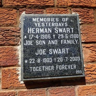 SWART Herman 1906-1980 &amp; Joe 1903-2003