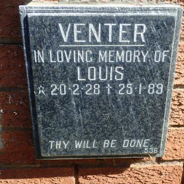 VENTER Louis 1928-1989