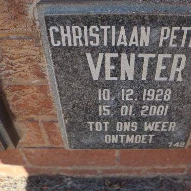 VENTER Christiaan Petrus 1928-2001