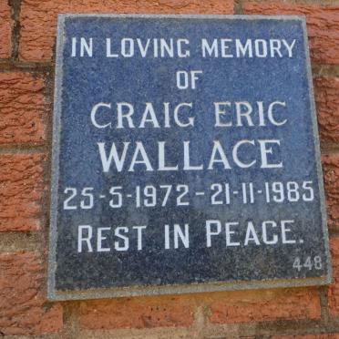 WALLACE Craig Eric 1972-1985