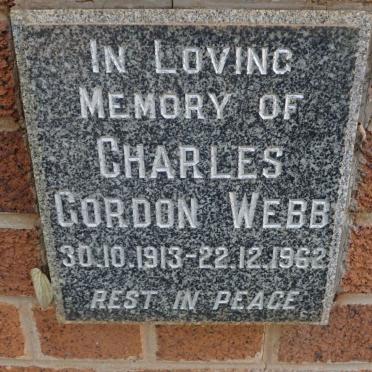 WEBB Charles Gordon 1913-1962