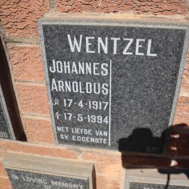 WENTZEL Johannes Arnoldus 1917-1994