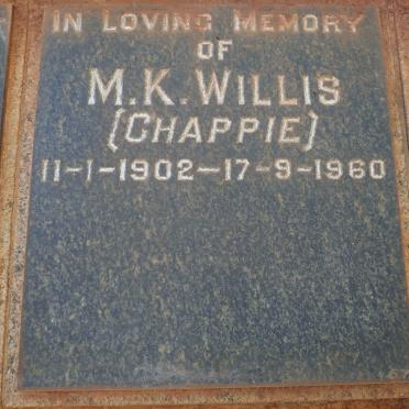 WILLIS M.K. 1902-1960
