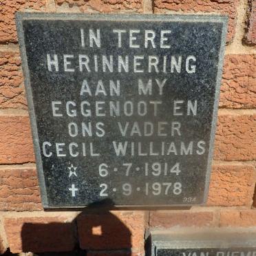WILLIAMS Cecil 1914-1978