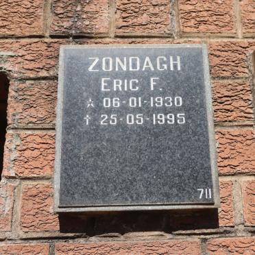 ZONDAGH Eric F. 1930-1995