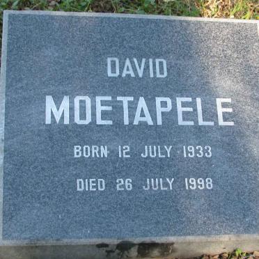 MOETAPELE David 1933-1998